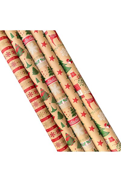 Other Hârtie de împachetat cadouri de Crăciun - 5 role de 2 m x 70 cm |   Hâr...