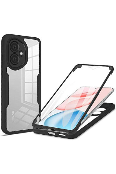 Techsuit ColorVerse 360 Πλήρης Κάλυψη Σιλικόνης Μαύρο (Honor 400 - Techsuit)