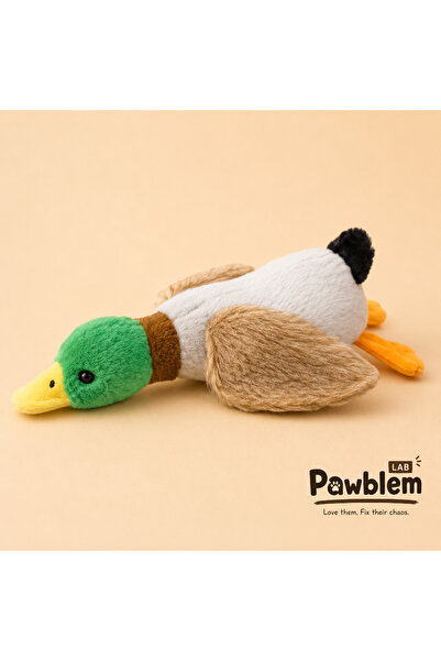 Pawblem Lab Sesli Ördek Şekilli Peluş Köpek Oyuncağı