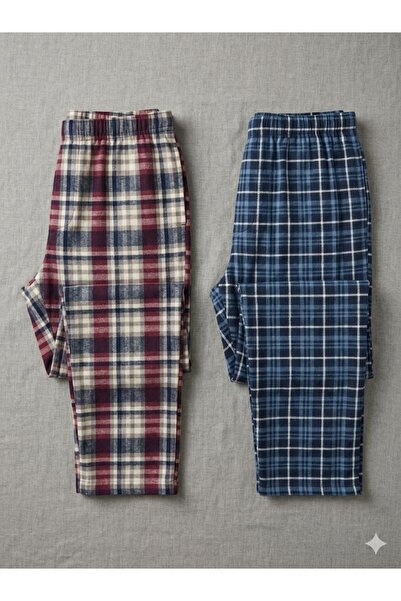 Serena Pantaloni de pijama barbat 2 piese/set - multicolor
