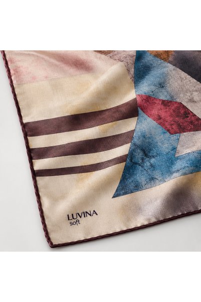 LUVINA Soft Mozaik Abstract Scarf