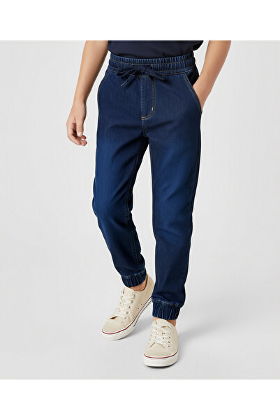 Pine kids Denim Woven Full Length Washed Jeans - Blue