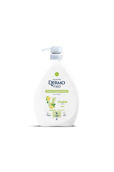 Dermomed Săpun cremă cu pompă 1 L lămâie verde