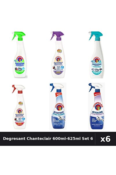 Chanteclair Set 6 Degresant Universal 600ml-625ml - Lămâie, Mosc, Marsilia, A...