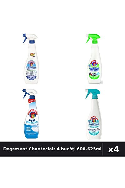 Chanteclair Set 4 Degresant Universal 600-625ml - Bicarbonat, Lămâie, Anti-Mi...