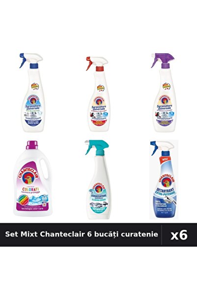 Chanteclair Set 6 Degresant Universal și Detergent - 600ml, 1575ml, 625ml - C...