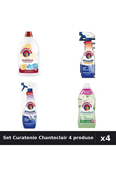 Chanteclair Set 4 Curatenie - Detergent 1575ml, Balsam 1800ml, Degresant 625ml