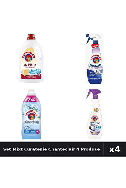 Chanteclair Set 4 Curatenie - Detergent 1575ml, Balsam 1800ml, Degresant 625m...