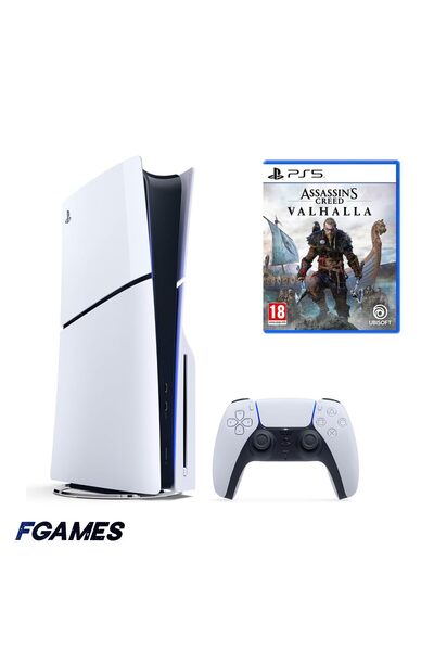Sony Consola Playstation 5 Slim, Ps5 Ediția cu disc 1TB + Assassin's Creed Va...