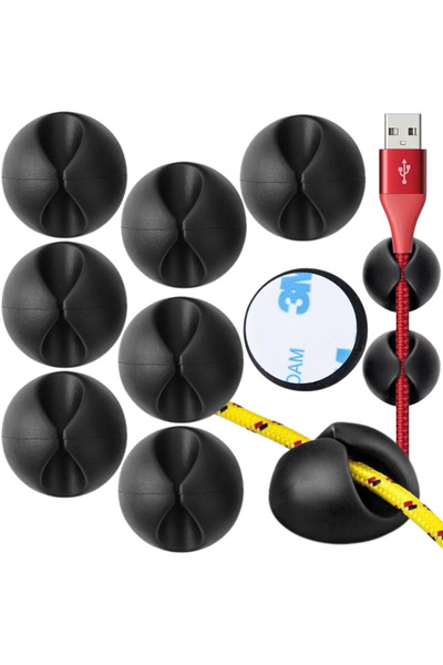 Mardil Set 10 Suporturi Pentru Organizarea Cablurilor Tip Cable Drop, Fixare ...