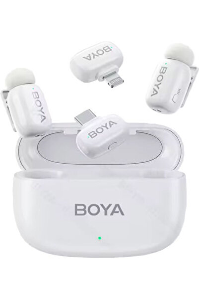 AS BOYA Boya Mini 13 Ασύρματο Μικρόφωνο σε Λευκό Χρώμα