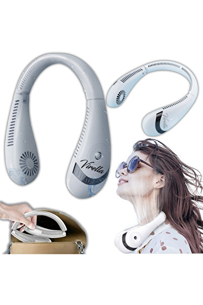 Brak Ventilator de gât portabil, silențios, cu 3 moduri, USB