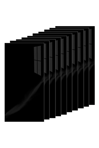 Teno 10x Premium 3D Marble Wallpaper, Self-Adhesive, Waterproof, Black Glossy...