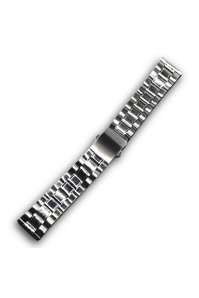 OEM Brățară de ceas argintie de 20 mm cu închizătoare tip fluture mică