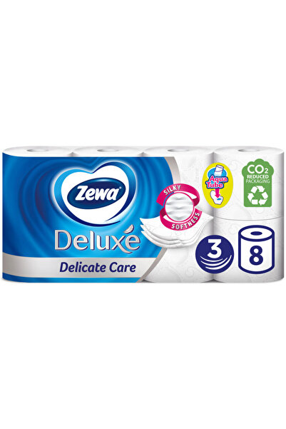 Zewa Hârtie igienică 3 straturi, pachet de 8, îngrijire delicată