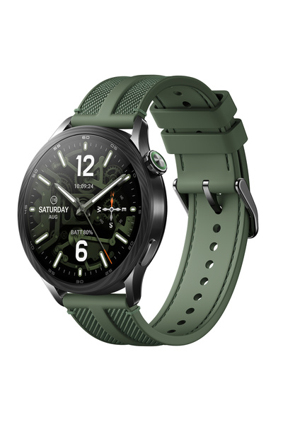 Xiaomi Smartwatch Watch S5 46mm, Fluororubber + Nylon Strap - Jungle Green