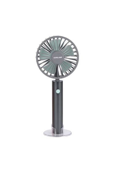 EUROLAMP Handheld Rechargeable USB Fan Φ10 2000 mAh Grey
