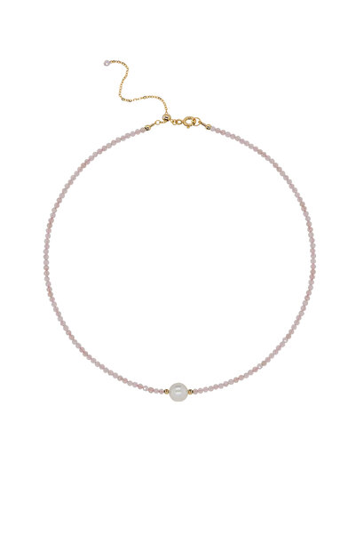 Lisa&Co. Colier Argint Morganite&Pearl