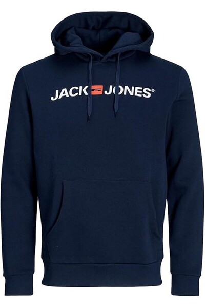 Jack & Jones Jjecorp Old Logo Sweat Hood Noos Plus size hoodie for men, blue,...