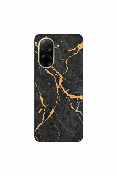 OEM Θήκη συμβατή με Xiaomi Redmi A5 Σιλικόνης Gel TPU Μοντέλο Μαύρο Χρυσό Μάρ...