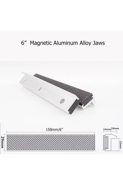 Choice LTL3B06 Vise Magnetic Protective Cover 4-8'' Jaws Protect Cover Alumin...