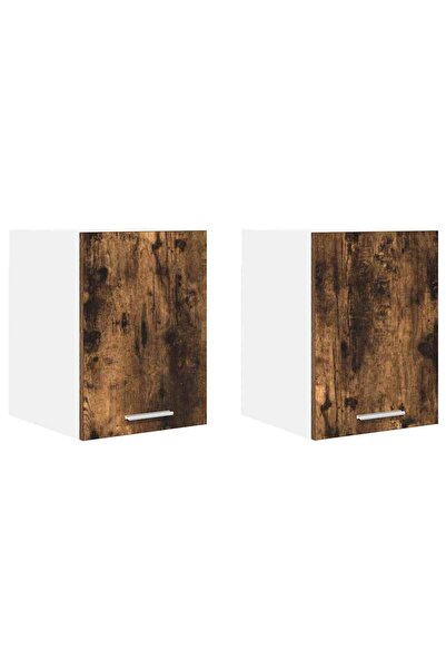 vidaxl Wall cabinet with 2 doors Old wood and White 30 x 31 x 40 cm