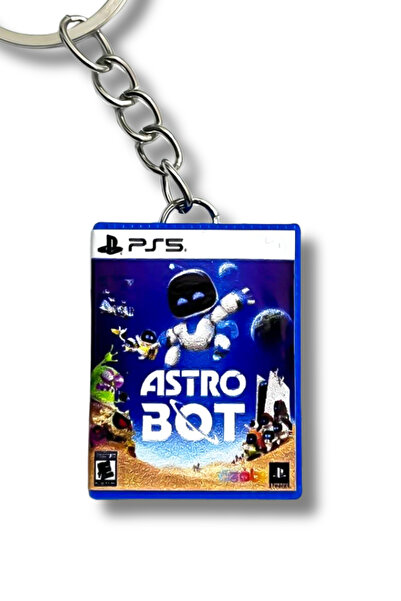 Cosmic Star Astro Bot Ps5 Minyatür Oyun Kutusu Anahtarlık