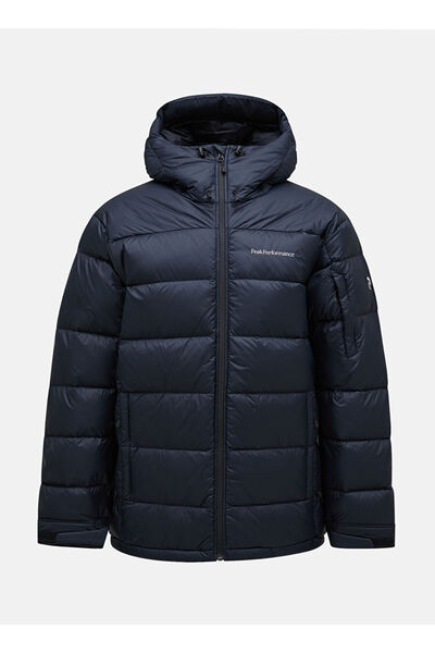 Peak Performance Siyah Erkek Kapüşon Yaka Mont G79634020_M Frost Down Jacket
