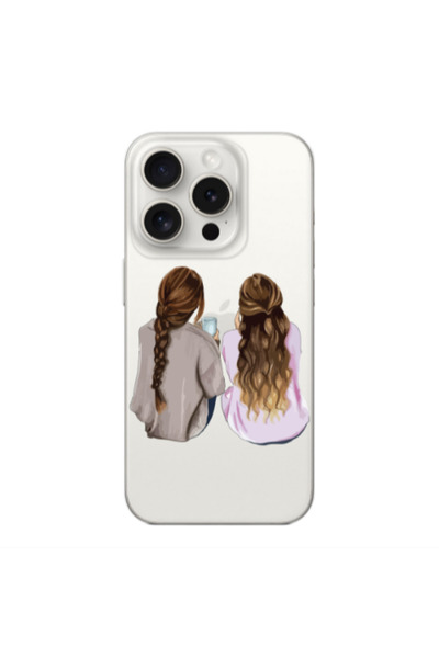 Other Apple iPhone 15 Pro Friends Transparent Silicone TPU Θήκη