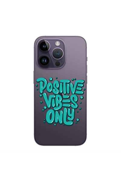 Other Apple iPhone 14 Pro Positive Vibes Only Transparent Silicone TPU Θήκη