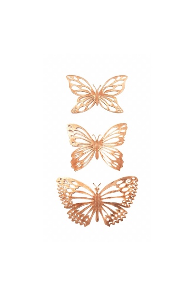 Decoratiuni Dulci Grace Butterflies 3 models | sizes - Rose Gold