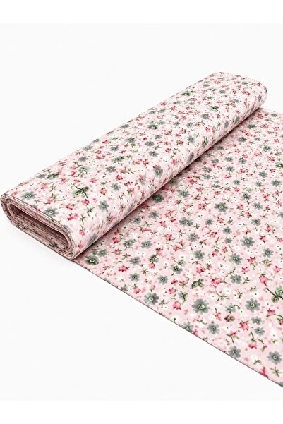 Zümra Baby %100 Pamuk Desenli Poplin Kumaş - Çiçekli - En : 170cm