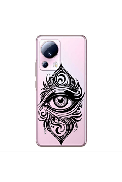 Other Xiaomi Mi 13 Lite Eye patterned drawing Transparent Silicone TPU Θήκη