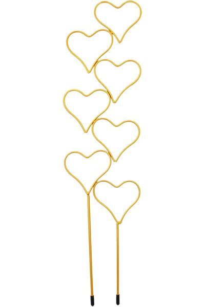 Arabest Heart-Shaped Plant Trellis,4.7x17.7 Inch,Rustproof Metal Support,for ...