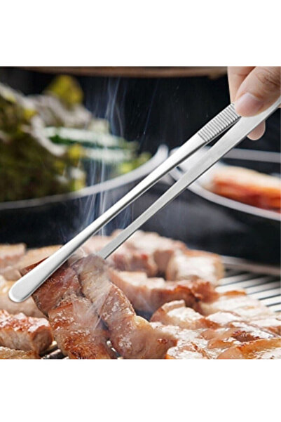 mucit home Profesyonel Şef Cımbızı 30 cm -Barbekü Mangal Et Cımbız Maşası