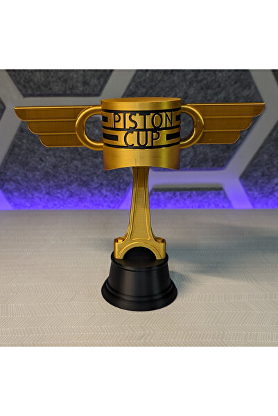 Woop Media Piston Kupası 25 cm | 3D Baskı Dekoratif Otomobil Temalı Kupa | Ga...