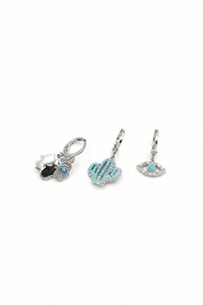 Marsilyan Nvdn- Ieg - 3-Piece Hoop Earrings - Silver Iegrs-Nvdn1
