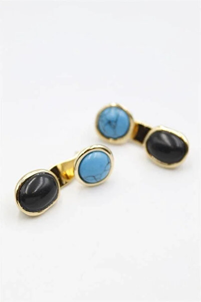 Marsilyan Nvdn- Ieg - Stone Earrings - Gold Iegrs-Nvdn1