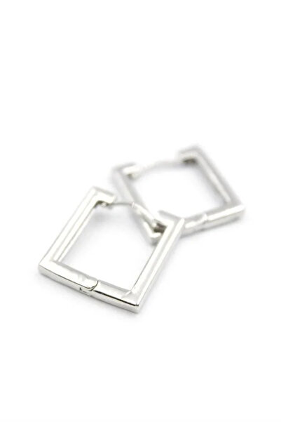Marsilyan Nvdn- Ieg - Square Hoop Earrings - Silver Iegrs-Nvdn1
