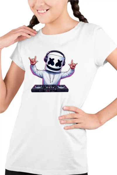 OEM Tricou Copii Fete Marshmello DJ Party