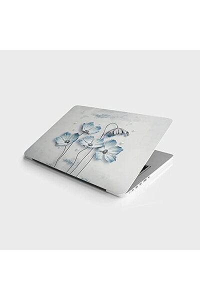 Yıldızan Terra Organik Laptop Notebook Pc Covering Sticker Turquoise Flowers ...