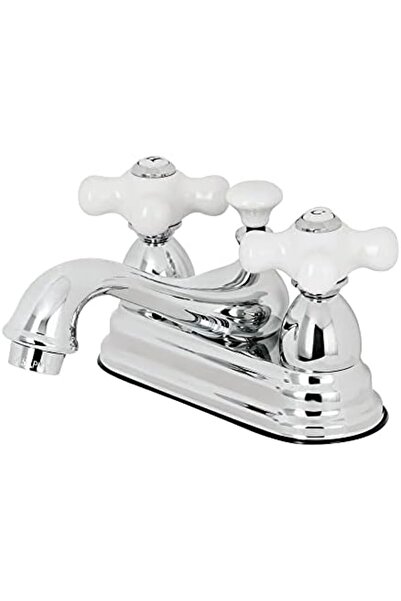 Yıldızan Terra Organik Ks3601Px Restoration Porcelain Cross Handle 4 Inch Lav...