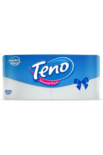 Yıldızan Terra Organik Teno Napkin Single Layer White 200 Pieces Terra Organi...