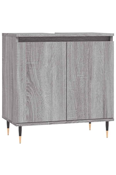 vidaxl Bathroom cabinet, sonoma gray, 58x33x60 cm, engineered wood