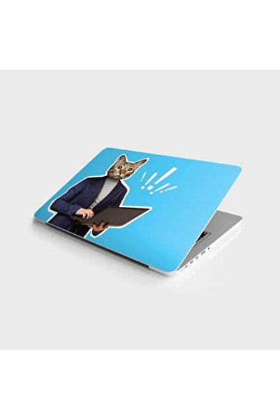 Yıldızan Terra Organik Laptop Computer Notebook Pc Skin Sticker Cat Face Man ...