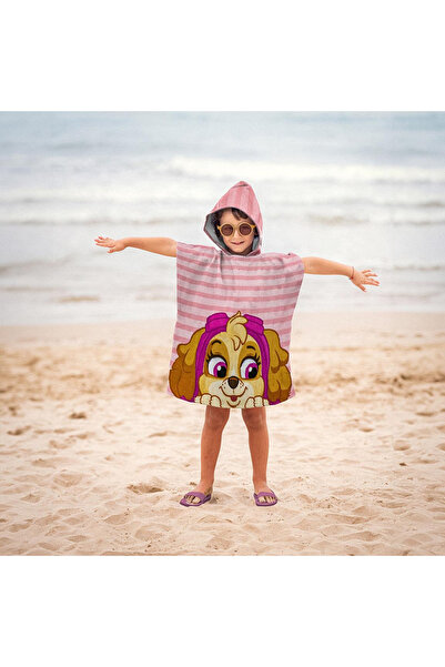 PAW PATROL Prosop poncho din microfibră, Skye și Everest, 50x115 cm