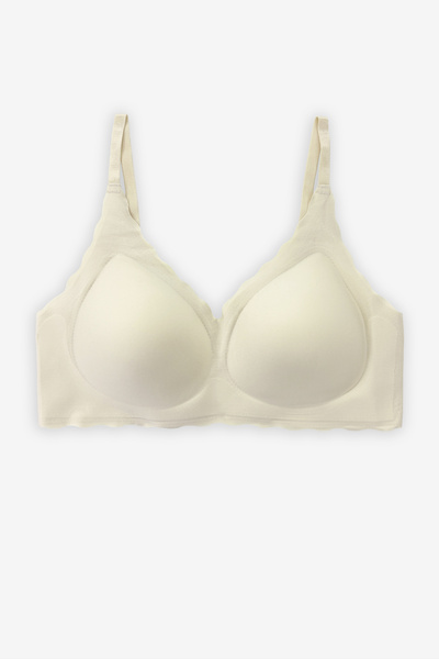 ZICCHO Seamless Bra with Curved Detail Without Underwire