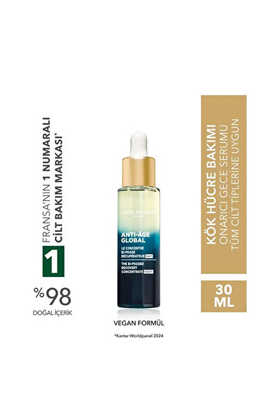 Yves Rocher Gece Serumu-Niasinamid&Hyaluronik Asit-Yaşlanma Karşıtı Bitki Kök...