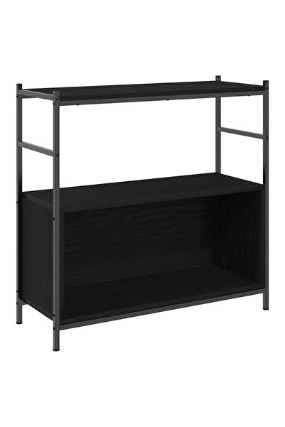 vidaxl Raft pentru cărți Stejar negru 80 x 30 x 78.5 cm Lemn compozit