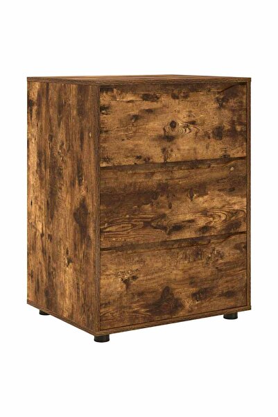 vidaxl Dulap de depozitare Stejar fumuriu 60 x 48 x 81 cm